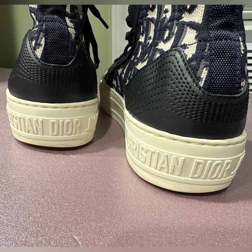 AUTHENTIC WALK’N’DIOR HIGHTOP DEEP BLUE SIZE 36.5 - Picture 7 of 13